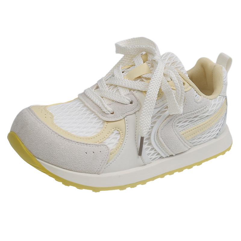 Thick-soled German Training Shoes Women's 2025 Summer New Breathable Thin Ugly Cute Mesh White Shoes Lightweight Sports Forrest Gump Shoes