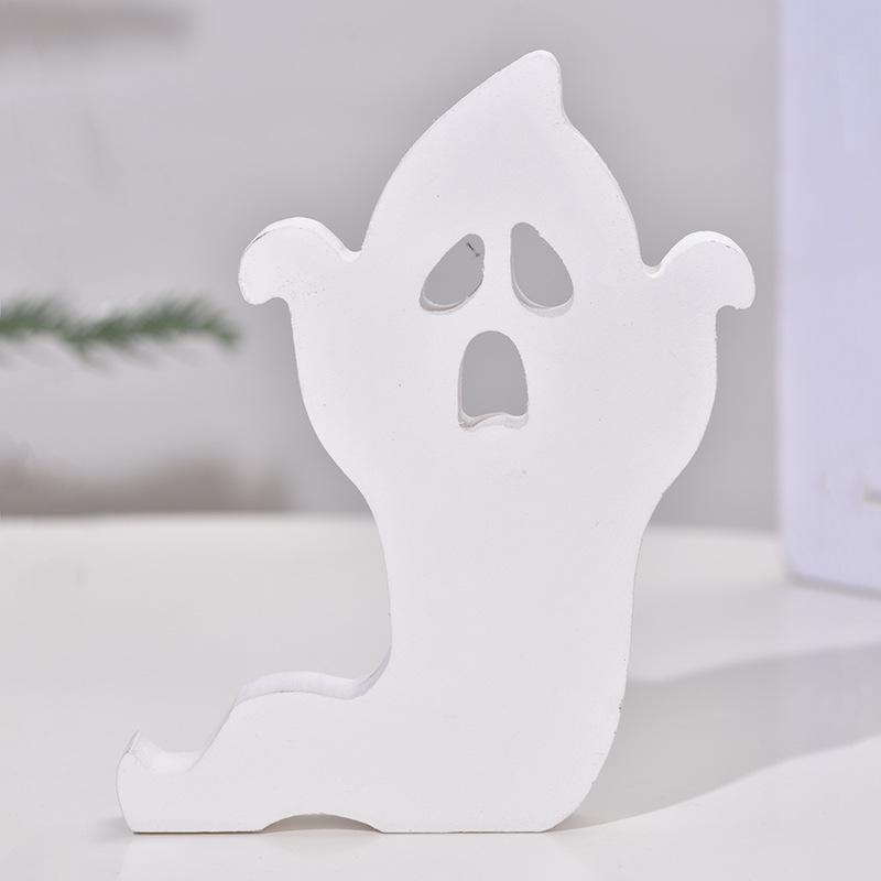 Halloween Decoration, Creativity, Cute Ghost, Layering, Tray, Decoration, Ghost Desktop Decoration, Ghost Festival, Wooden Ornaments