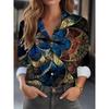 Women's Long Sleeve Shirt Painting Art Print Top Summer Women's Elegant Blouses Women's Fashion Top Loose Commuters Shirts