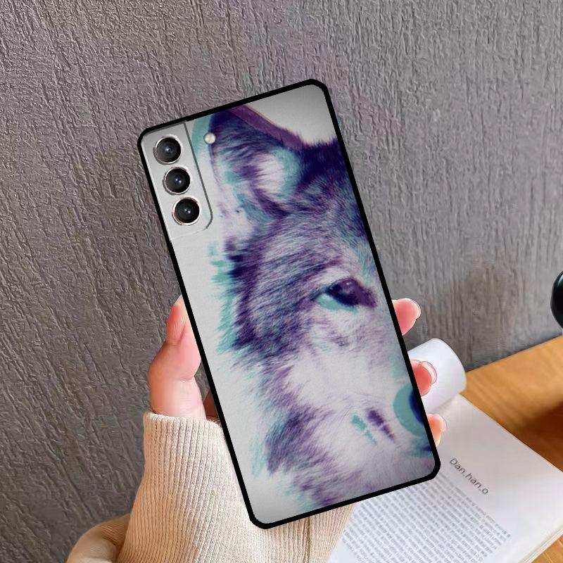 Animal The Wolf Howl Phone Case For Samsung Galaxy S25 S26 Ultra S20 S21 S22 S23 S24 S10 Plus S24 FE S25 FE Cover