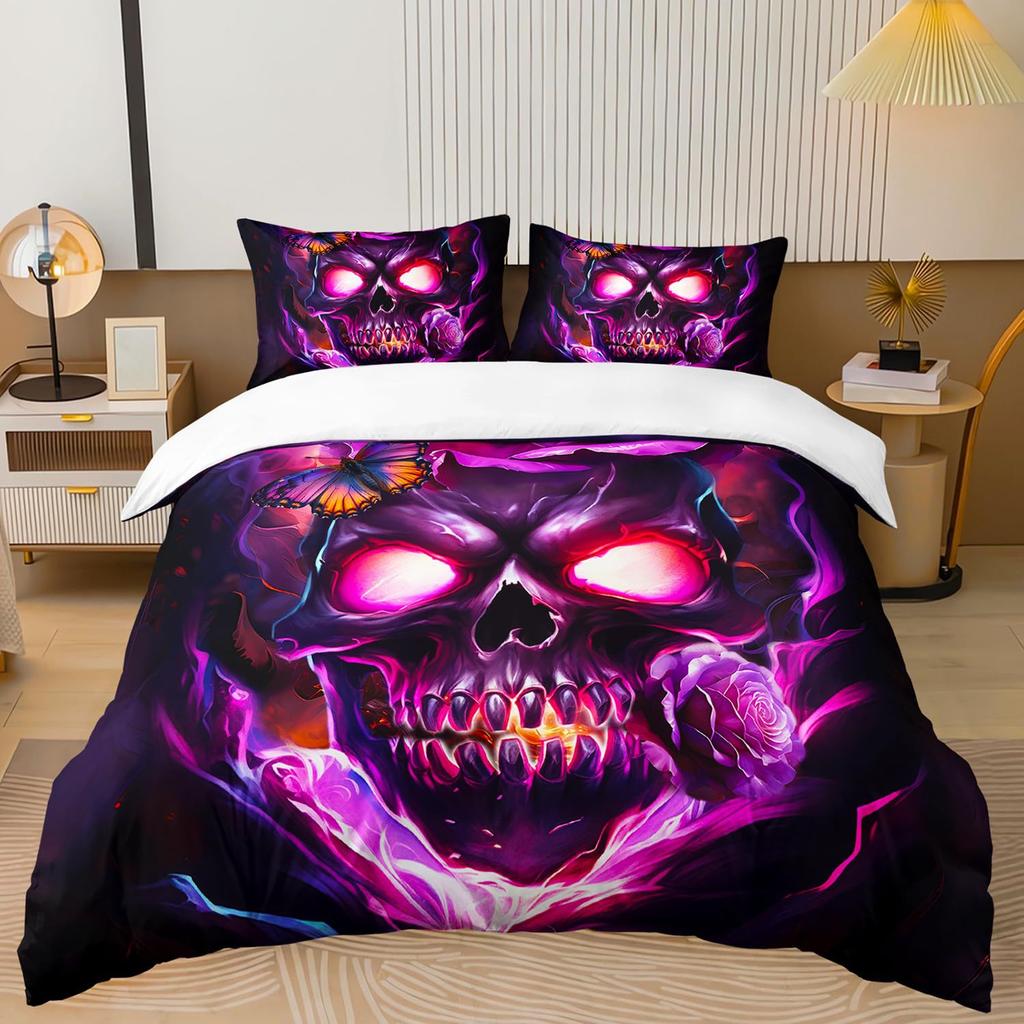 Three-Piece Quilt Cover 3D Digital Printing Bedding Set Bed Cover