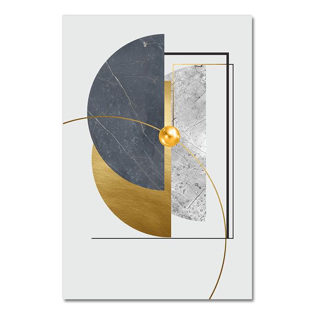 

Современный золотой абстрактный геометрический художественный узор, шитье, печать на холсте, постер из золотой фольги, настенные картины для гостиной, домашний декор, без рамки 50*80cm