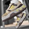 Autumn men's shoes niche design sense casual Internet celebrity weaving panel shoes soft sole versatile thick sole heightening sports tide shoes