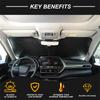 For Toyota Highlander 2022+ Car Styling Nano-Insulat Windshield Sunshade Front Window Sun Shade Visor Auto Accessories