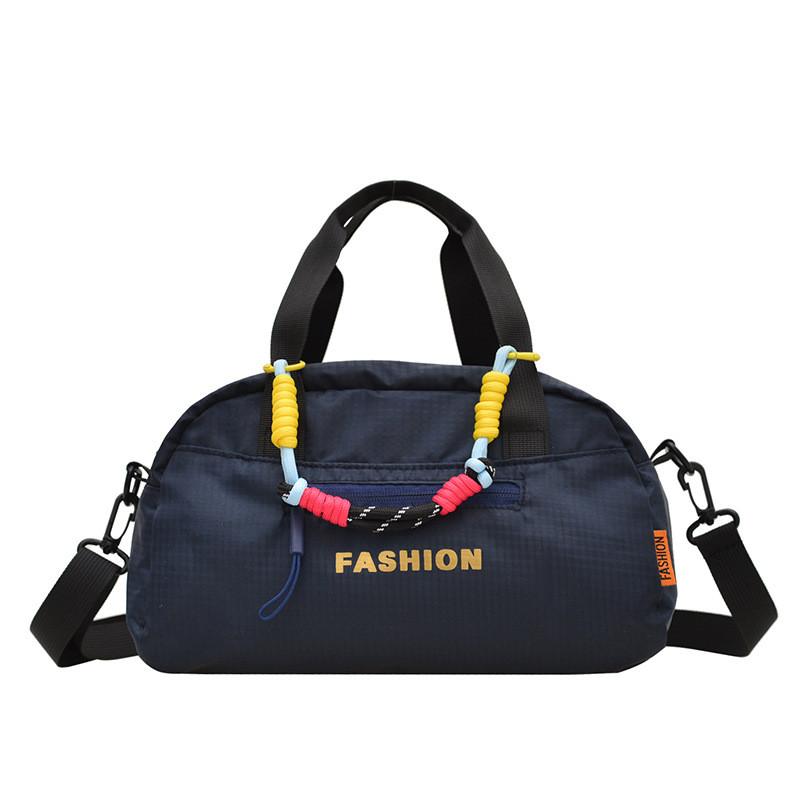 Outdoor Large Capacity Nylon Crossbody Bag With Zipper Pockets For Casual Travel