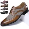 New Oxford Business Men Shoes Leather Soft Casual Shoes Breathable Men's Loafers Flats Shoes Retro Denim Leather Shoes