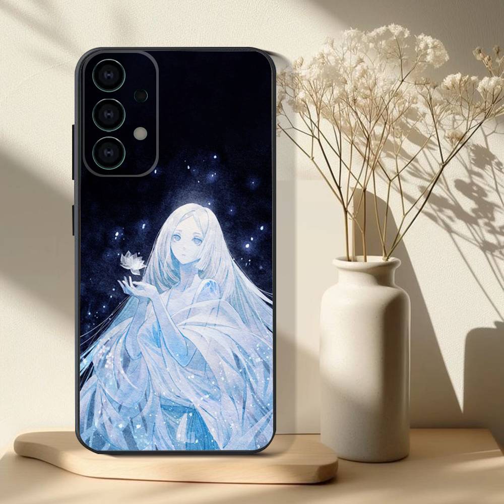 Spiel Onmyoji Handyhülle Für Samsung S 25,24,23,22,30,21,10,9,Ultra,Plus,Lite,FE,4,5 G Weiche Schwarze Hülle