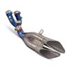 Fits R1 Titanium Alloy Blue Flame Exhaust Mid-Tail Section for DY Motorcycle (2015-2023)