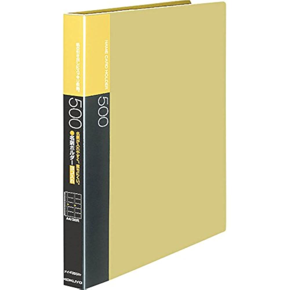 KOKUYO (KOKUYO) File Name Card Holder Refill A4 Vertical 30 Holes Yellow Mei-F355NY