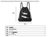 Lightweight Sports Fitness Drawstring Backpack with Printed Logo for Men