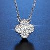 Elegant Moissanite Four-Leaf Clover Pendant Necklace - S925 Sterling Silver