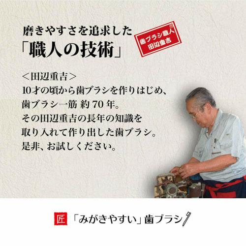 Life Range Easy-to-Brush Toothbrush, for Ages 7-10 (Regular), 3-Piece Set (Color Not Available) [Designed by Jukichi Tanabe]