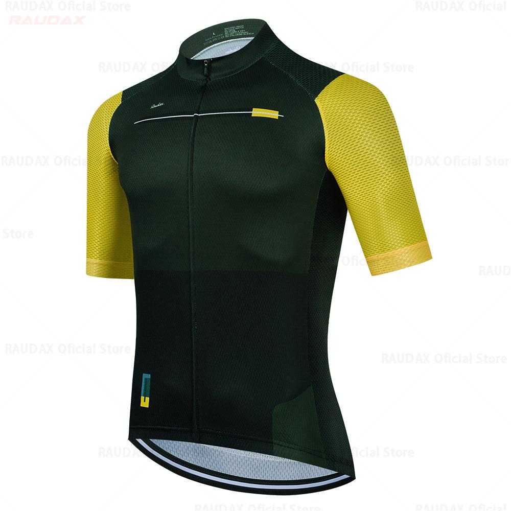 Raudax 2025 Summer Cycling Jersey Set Breathable MTB Twelve Colors Cycling Clothing Mountain Bike Wear Maillot Ropa Ciclismo