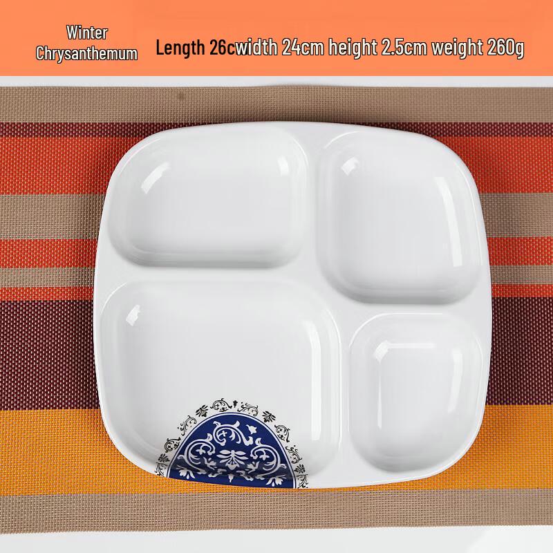 Autumn Grass Melamine Divided Lunch Tray