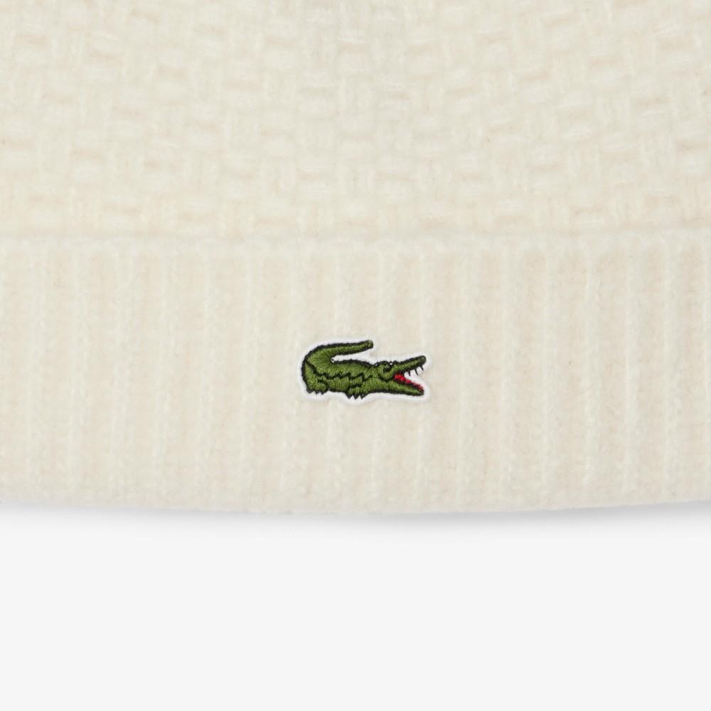 Lacoste Men's Iconic Knit Wool Beanie RB8203-55NXFJ