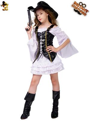 Costume da Pirata per Bambina di Halloween per Feste e Spettacoli Teatrali