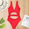 Evropsko-americké sexy bikiny s vysokým pasem s bandáží - Dámské jednodílné plavky ZY051