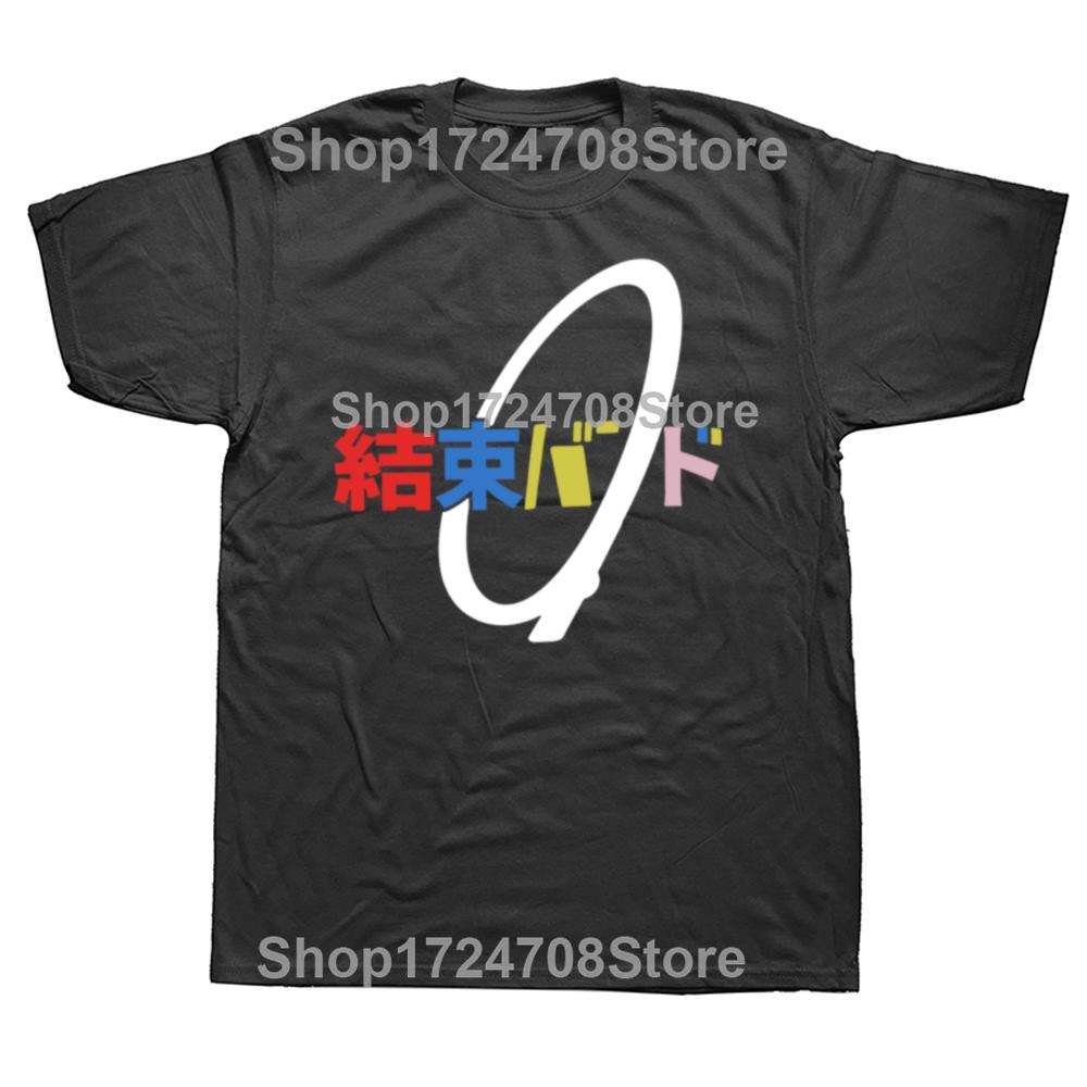 Funny Kessoku Band Bocchi The Rock T-shirts Men Women's Fashion Casual Tshirt 100% Cotton Loose Oversized Anime T Shirt