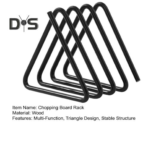 Kesme Tahtası Rafı Çok Fonksiyonlu Mutfak Saklama Düzenleyici Stand Üçgen Tasarım Kolay Erişim Kesme Tahtası Tutucu