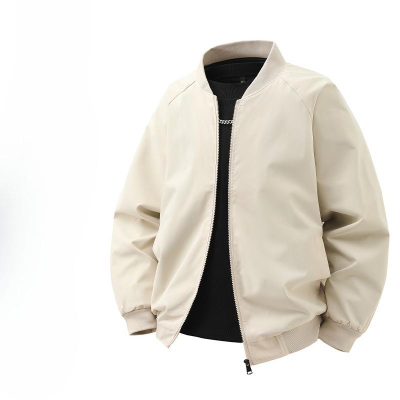 

New Spring and Autumn American Bomber Jacket Men s Thin Loose Jacket Baseball Uniform Top Men M