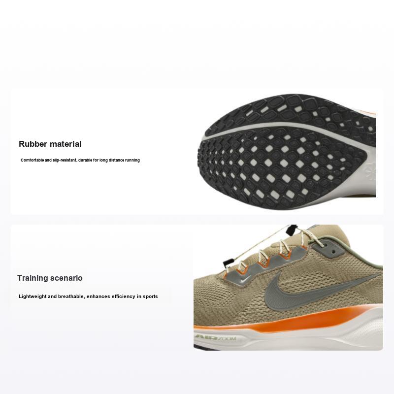 Nike Men's Beige Air Zoom Pegasus 41 Cargo Khaki Sneakers Tan Neutral-Olive Parachute- Hj7331-276 Cm