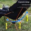 Ultra-light Portable Folding Chair for Outdoor, Beach, Camping, Fishing, and Sketching with Backrest - Moon or Director's Chair.