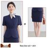 Women's Summer Short-Sleeved Professional Suit - Elegant Workwear for Hotel, Jewelry Store, and Salon Reception