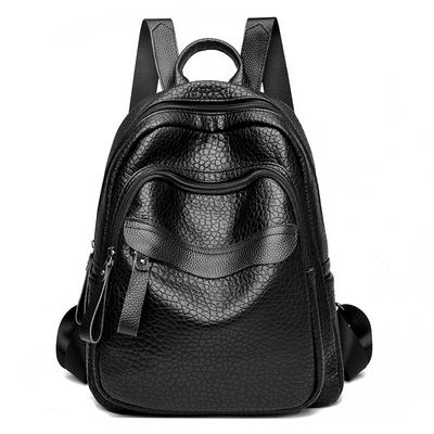 Backpack for Women's New Korean Style Versatile Fashion Trend European and American Soft Leather Casual Women's Backpack