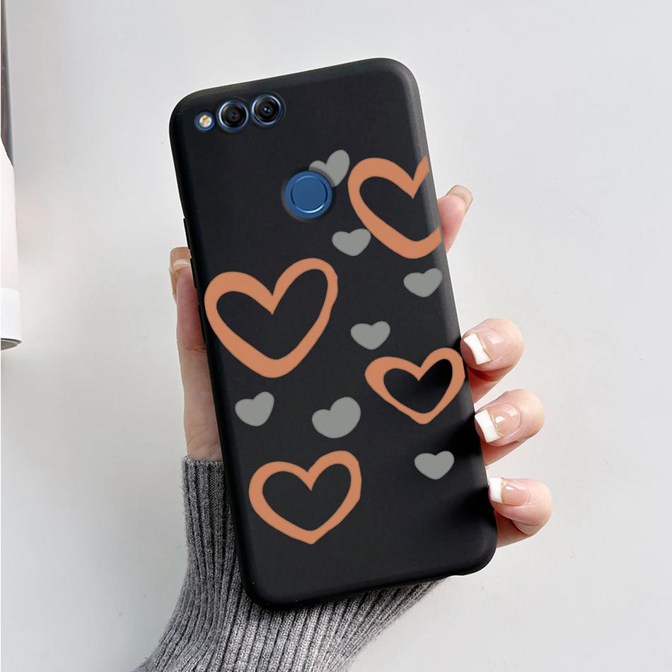 

For Honor 7X Case BND-L21 BND-L22 BND-AL10 Honor7X Cover Cute Bear Cartoon Shockproof Bumper For Huawei Mate SE BND-L34 Hoesje Mate SE