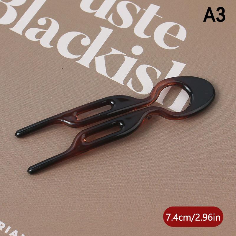 U-Shaped Hair Bun Hair Accessories  Design Resin Hairpin Hair Sticks For Woman Girl