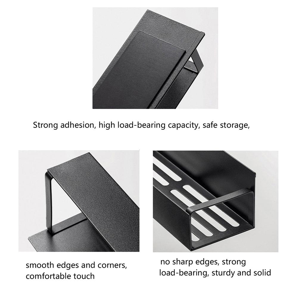 Multipurpose Magnetic Holder for Fridge Washing Machine Side Drillless Mount Space Efficient Includes Hooks