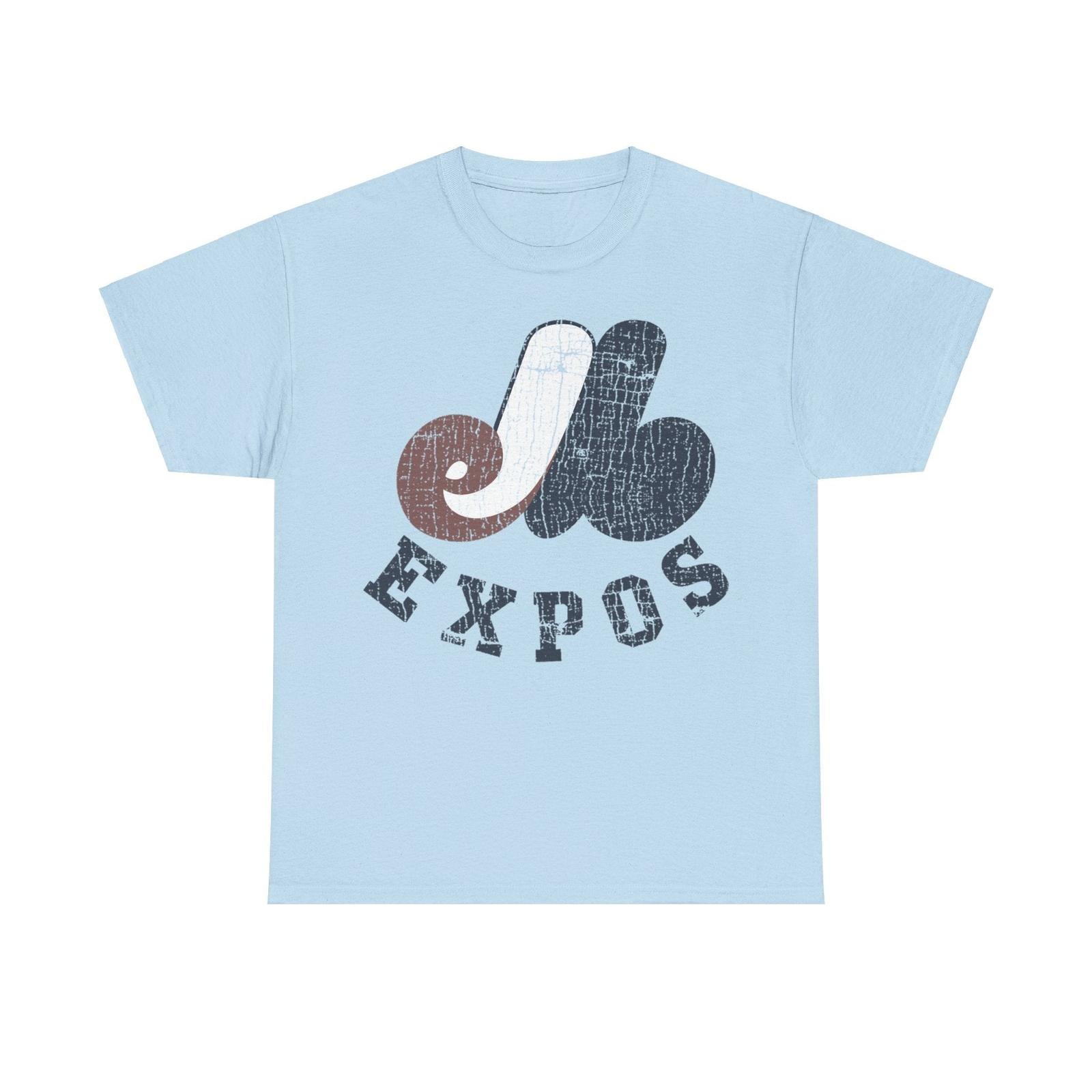 Montreal Expos Distressed Logo Baseball T-shirt S