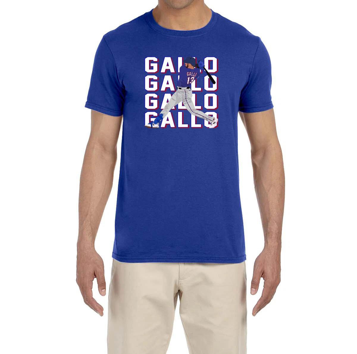Texas Rangers Joey Gallo Text Pic T-Shirt XS