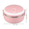 Insulated Lunch Box Lunch Box Pink Portable Stainless Steel Thermal Insulated Rice Noddles Lunch Box Single Layer Food Container