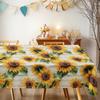 Zonnebloem Patroon Rechthoekige Tafelkleed voor Tafeldecoratie Keuken Eetkamer Waterdicht Herbruikbaar Tafelkleed voor Tafel Feestdag Feest