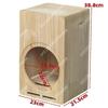Solid Wood Speaker Cabinet Empty Box 4 5 6.5 8 Inch, Labyrinth Bass Reflex DIY Enclosure for 2-Way Bookshelf Speaker
