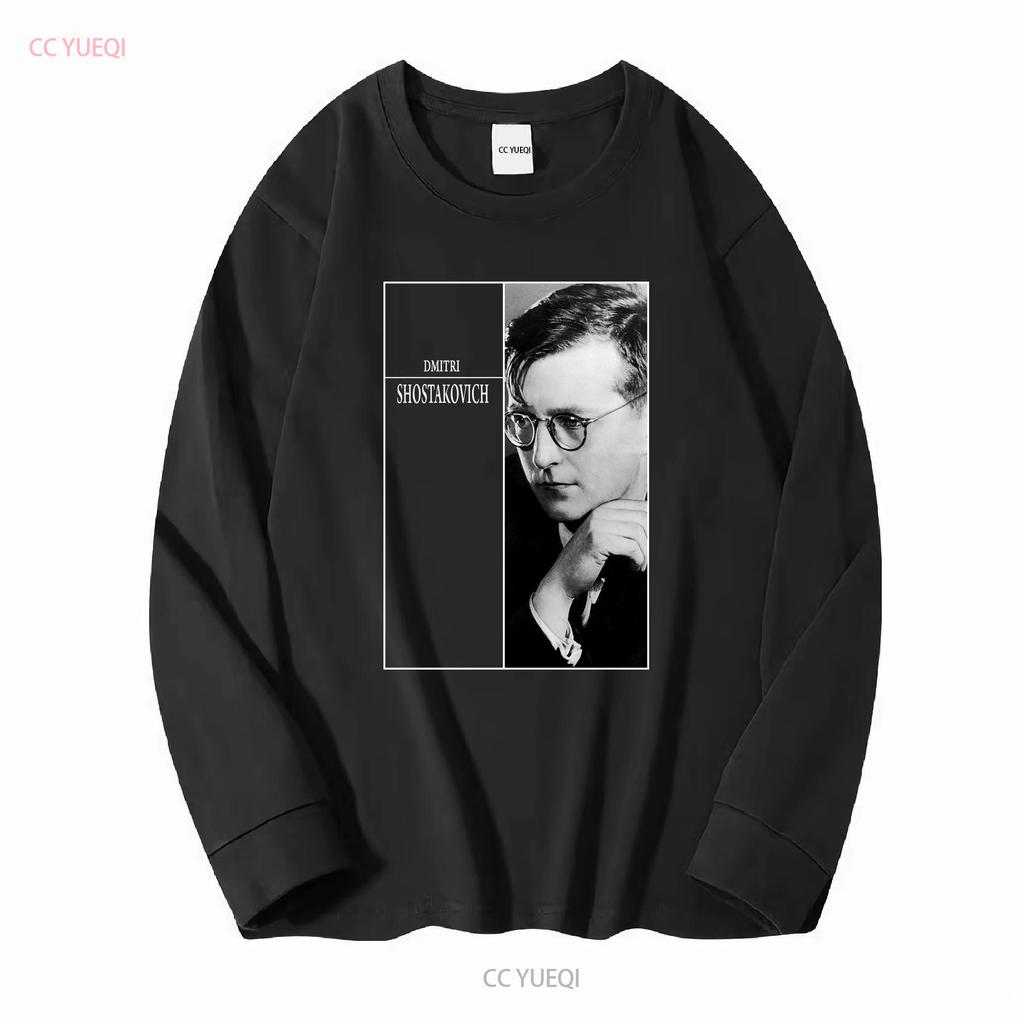 Dmitri Shostakovich T shirt Russian Composer long or short sleeves vintage Washed Stylish Comfortable homme Casual fashion