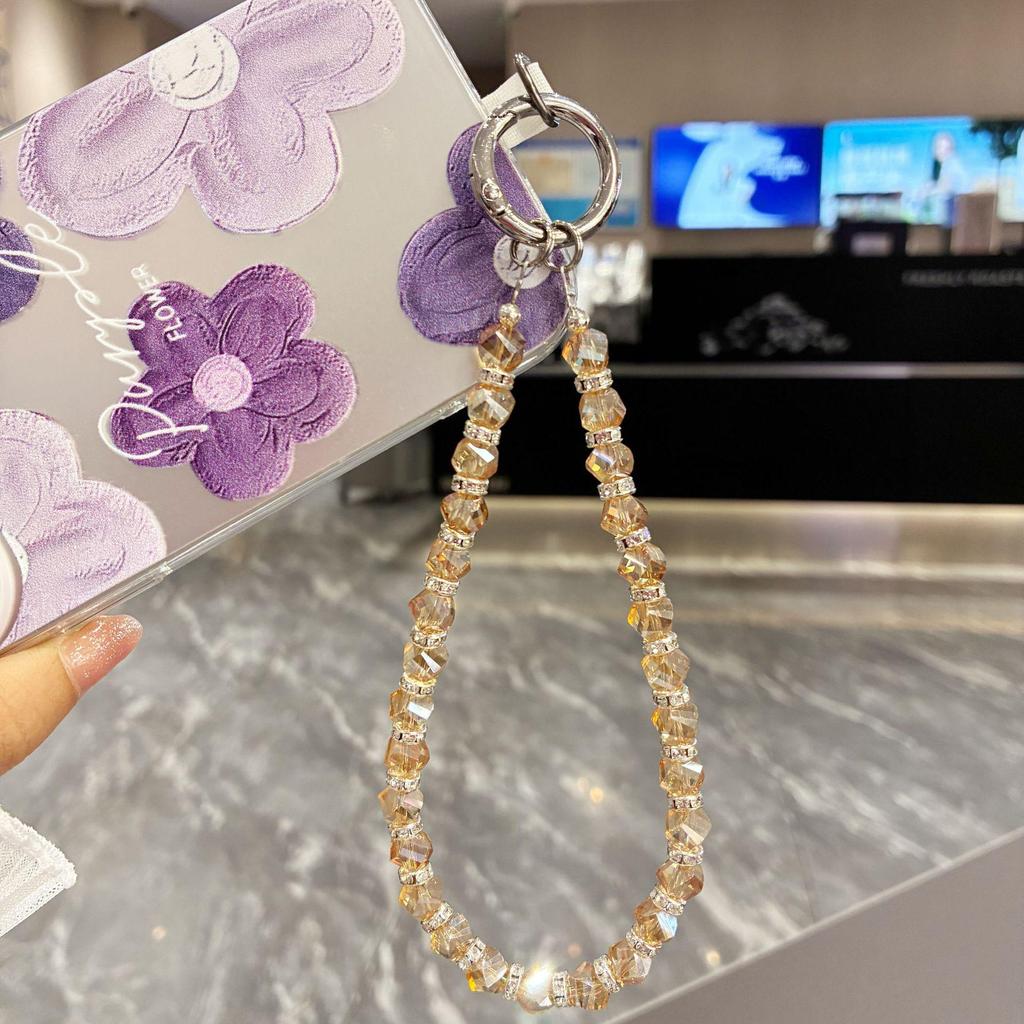 Twisty Crystal Phone Lanyard: Elegant, Anti-Lost Hand Strap, Exquisite Chain Accessory for Goddess Phones