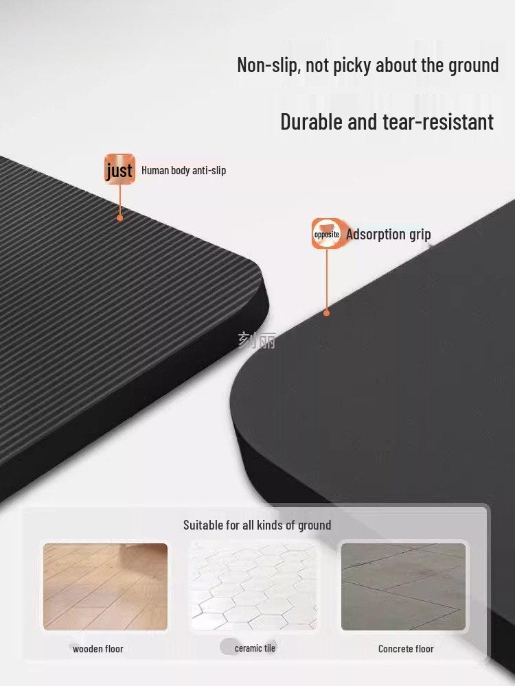 Men's Extra Thick Non-Slip Yoga Mat for Beginners - Wide & Long for Home Fitness