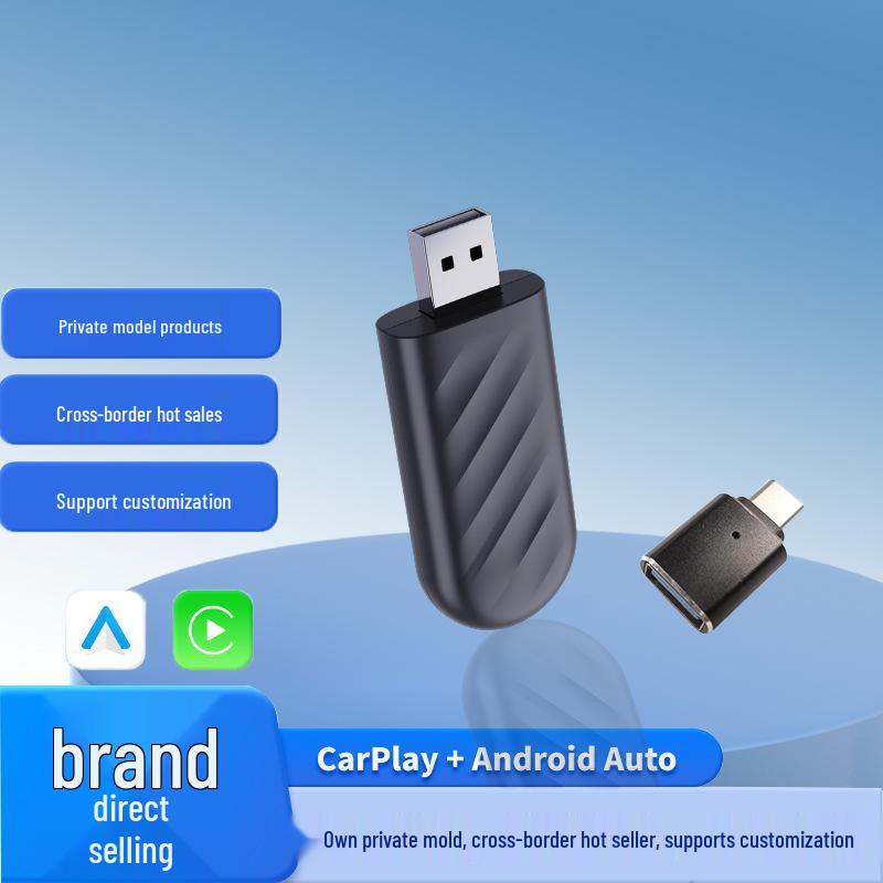 Трансграничный беспроводной CarPlay и Android Auto 2-в-1 умный конвертер для зеркалирования экрана автомобиля