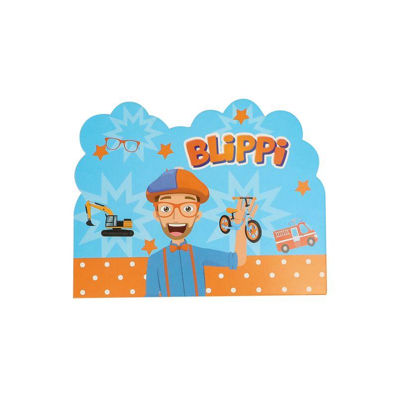 Birthday Party Blippi Supplies Paper Cups Plates Banner Straw Kids Balloon Decor
