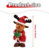 Electric Plush Toy Xmas Decor Christmas Decoration Decorative Desktop Ornament for Party Fireplace Centerpiece Home Shelf