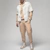 Jordan Essentials Logo Print Lace Up Casual Fleece Lined Elastic Cuff Knitted Sweatpants Men's Phellodendron FD7346-200