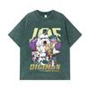 275 GSM Washed T-shirts 100% Cotton Digimon V4 Gomamon Print Unisex Heavy Cotton T Shirt