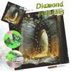 DIY Diamond Painting Canvas Kit for Adults Ancient Book Colorful Rhinestone Craft for Stress Relief Living Room Wall Decoration Gift