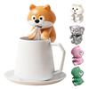 Klipowany Mini Wentylator Chłodzący do Kubka i Miski, Uroczy Słonik Zwierzątko Klips do Kawy Chłodziarka, Przenośny Biurkowy Dmuchawa do Napojów, Wiszący Lodowy