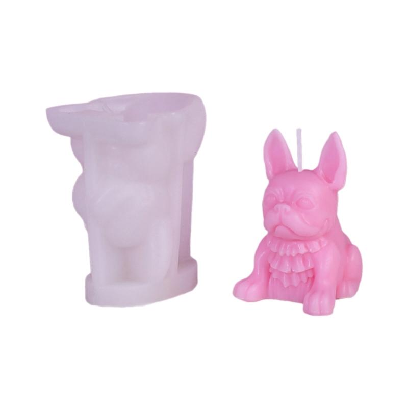 French Bulldog Shape Silicone Soap Mold DIY Silicone Candle Molds Clay Mould Silicone Soap Making Tool Silicone Material