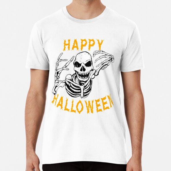 Creepy Skeleton Halloween Holiday T shirt T-Shirt S-5XL Best T-Shirt