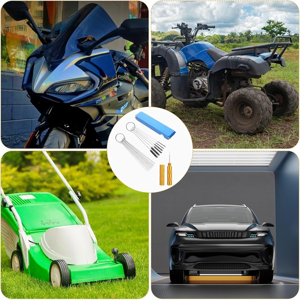 Vergaserset, Drahtbürste, Reinigung, Reinigungsbürste, Zum Schweißen von Kurven, Motorrädern, ATVs,