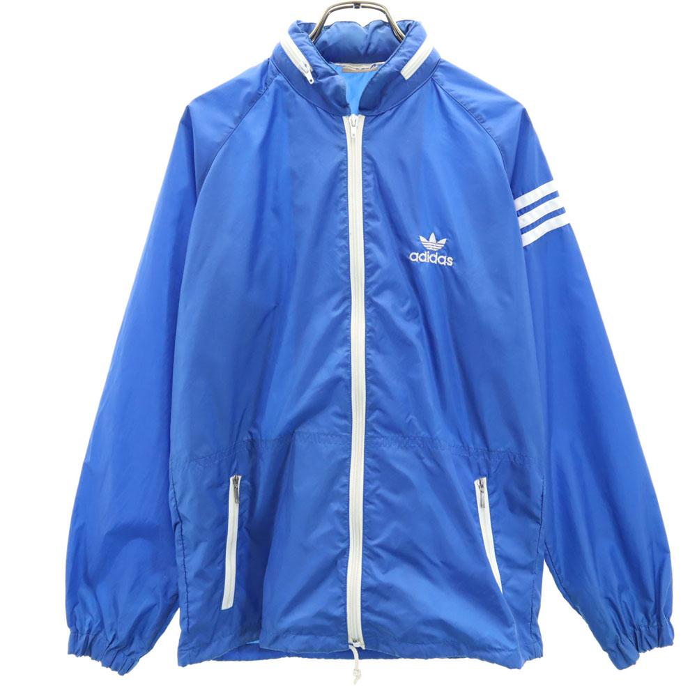 

adidas Trefoil logo Windbreaker M blue Jacket Men s Used
